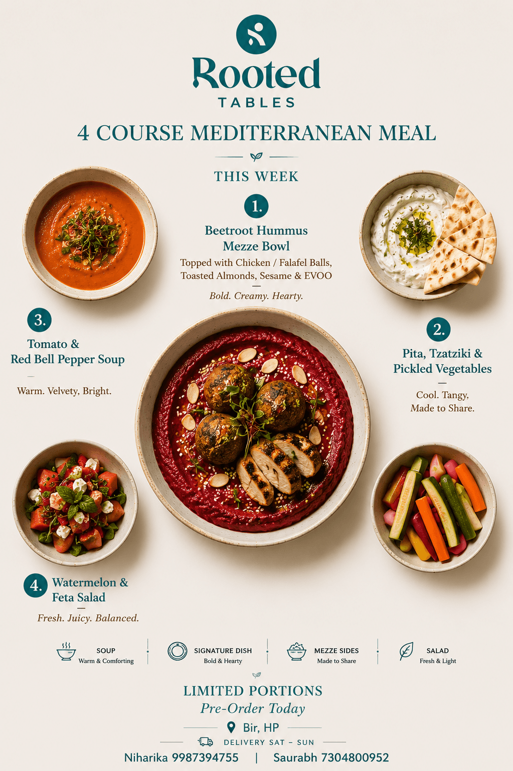 4 Course Mediterranean Cuisine